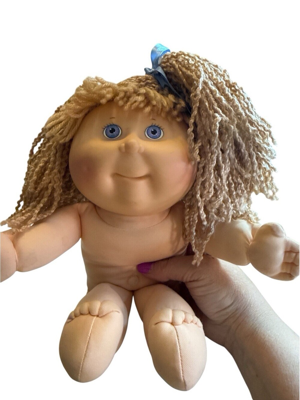 Cabbage Patch Kids Hasbro First Edition Blonde Hair Blue Eyes Doll Vintage 1990